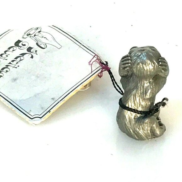 Heritage Pewter Figurine Hear no Evil Monkey Vintage Gift NWT Office Desk Decor - Picture 5 of 7